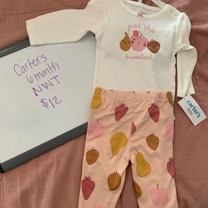 Carters onesie outfit, NWT, 6 months